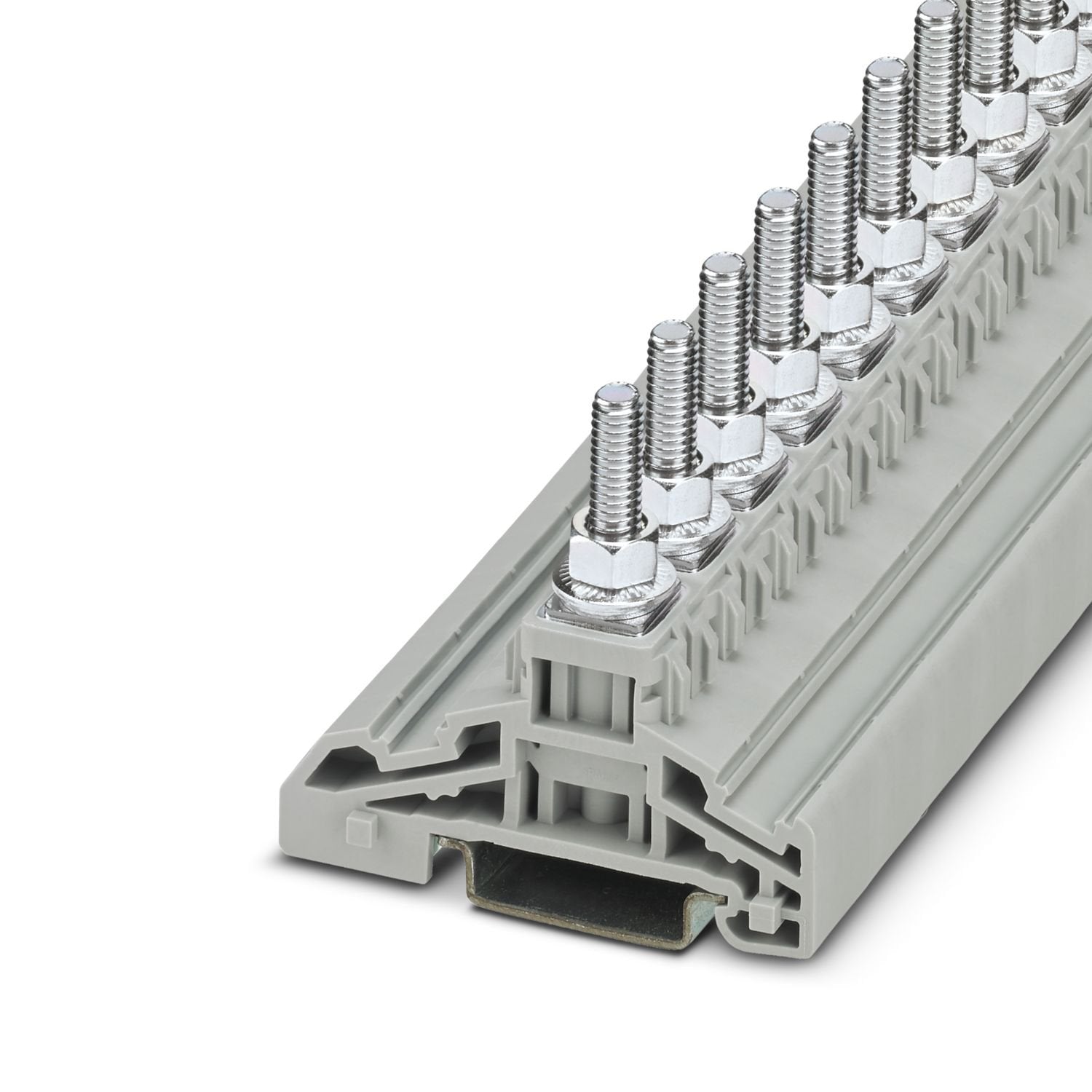 High-current connector, nom. voltage: 1000 V, nominal current: 125 A, number of connections: 1, connection method: Bolt connection, Rated cross section: 35 mm 2 , mounting type: NS 35/7,5, NS 35/15, color: gray