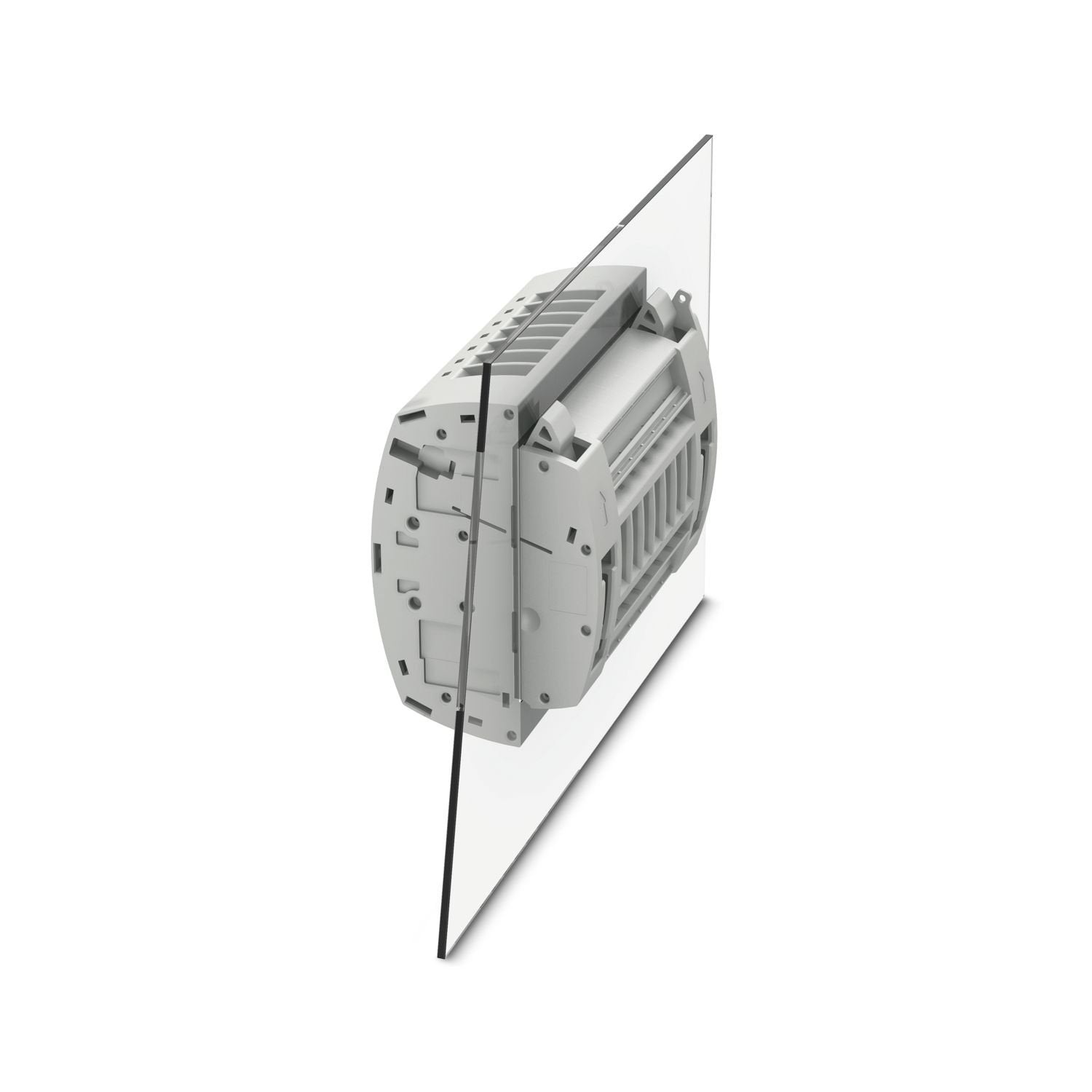 Test terminal strip, nom. voltage: 400 V, nominal current: 24 A, number of connections: 14, number of positions: 7, connection method: Screw connection, Rated cross section: 6 mm 2 , 1 level, cross section: 0.2 mm 2 - 10 mm 2 , mounting type: Panel mounting, color: gray