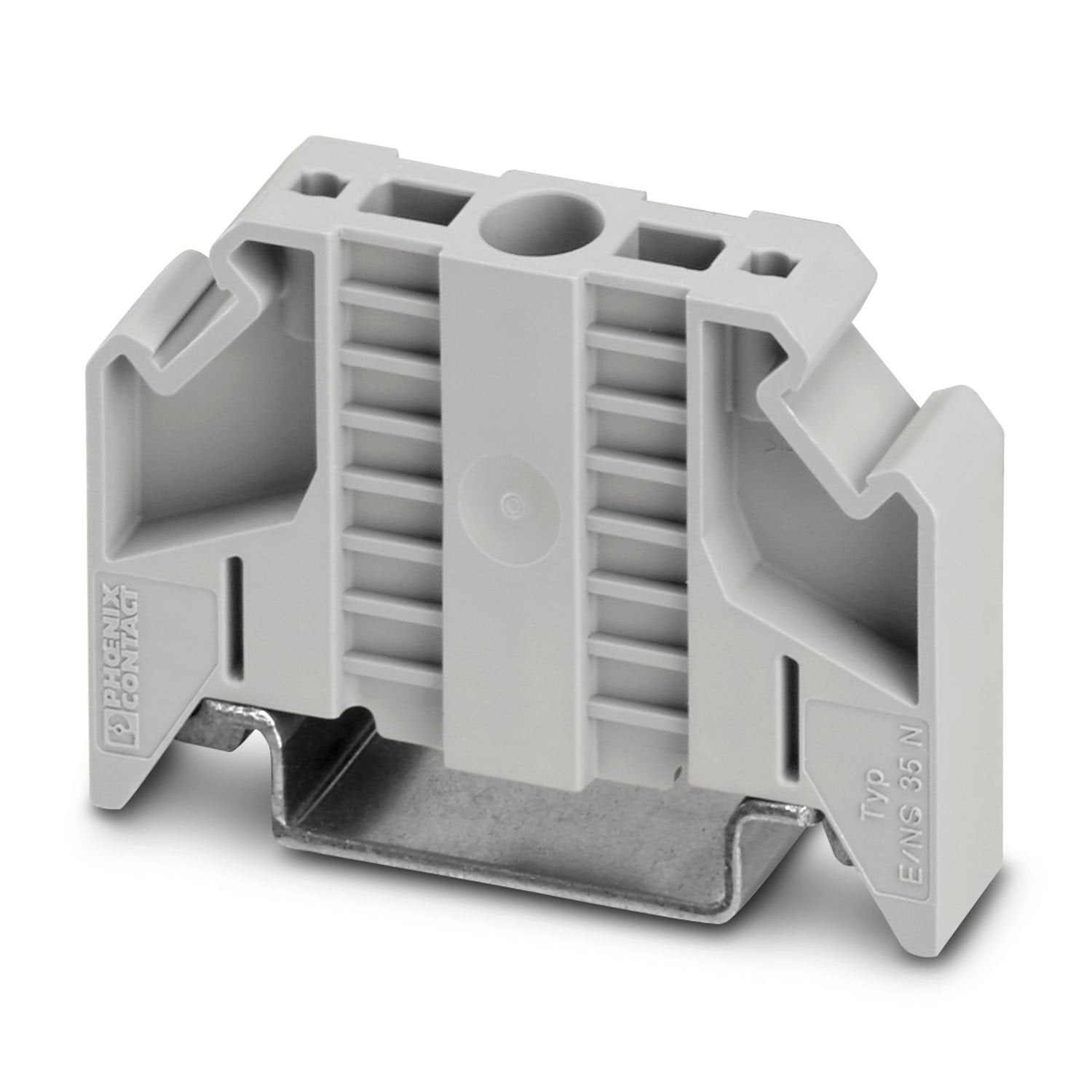 End clamp, width: 9.5 mm, color: gray