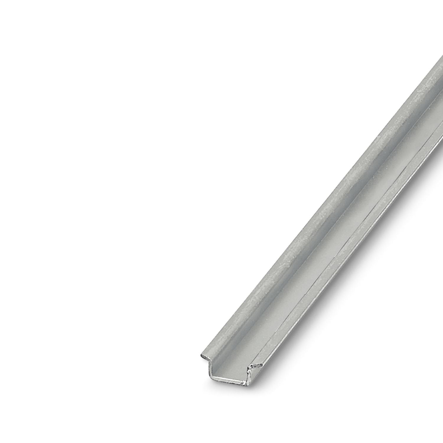 DIN rail, unperforated, acc. to EN 60715, material: Steel, galvanized, Standard profile, color: silver-colored
