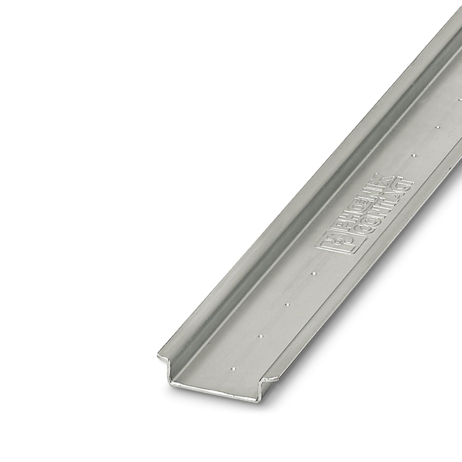 DIN rail, unperforated, Pack of 25 (50 m), acc. to EN 60715, material: Steel, uncoated, Standard profile, color: silver-colored