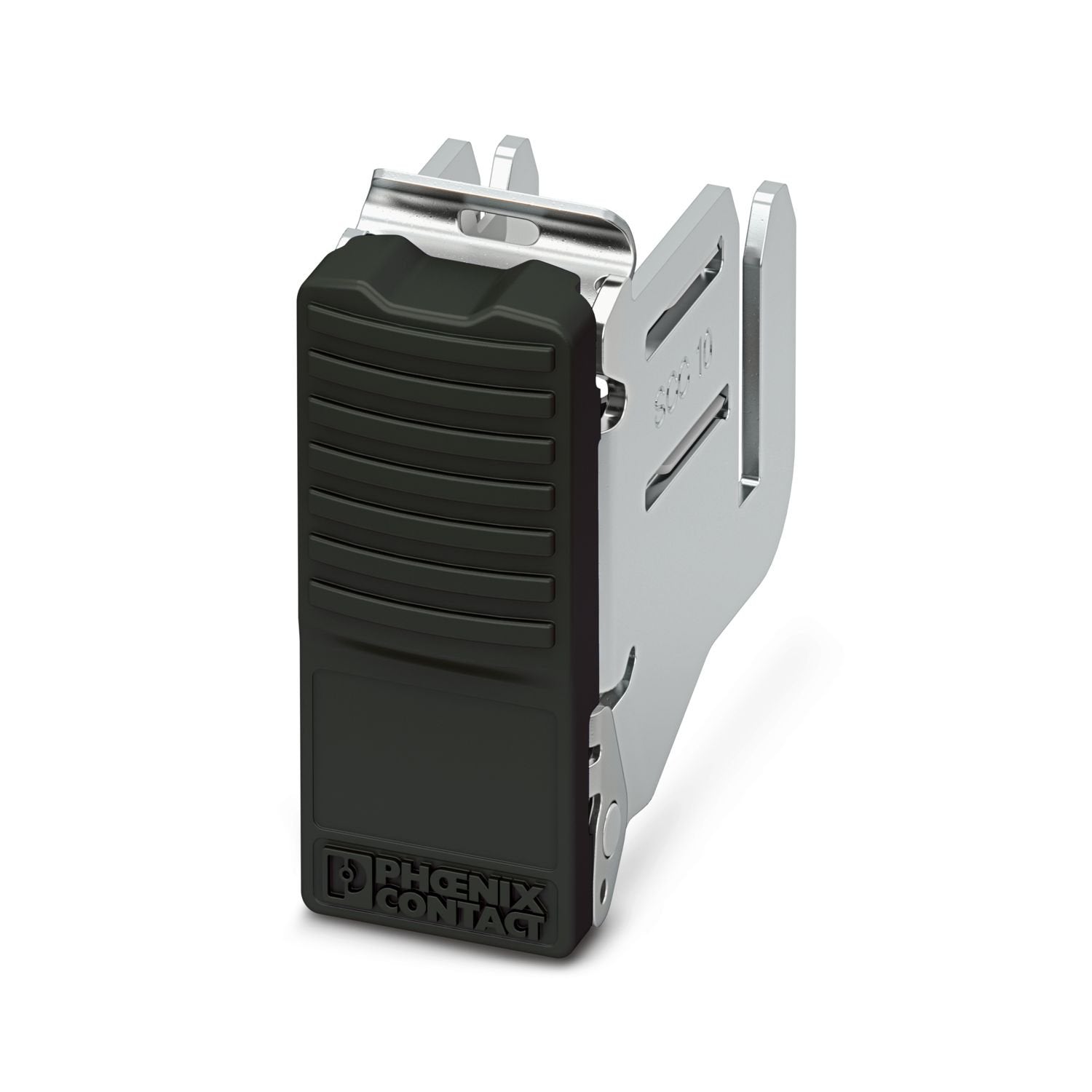 Shield connection terminal block, number of positions: 1, connection method: Spring-cage connection, mounting type: Neutral busbar, color: black