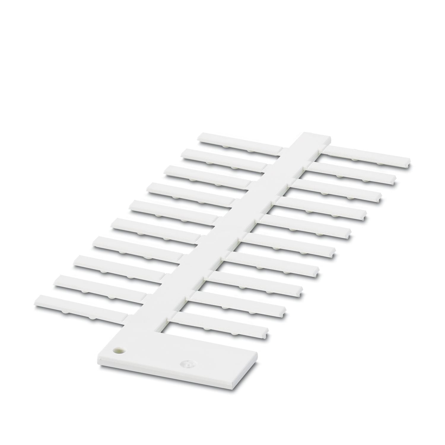 Insert label, Strip, white, unmarked, can be labeled with: CMS-P1-PLOTTER, cable diameter range: 1.5 ... 35 mm, mounting type: slide-on, Number of individual labels: 20, text field height: 4 mm, text field width: 23 mm