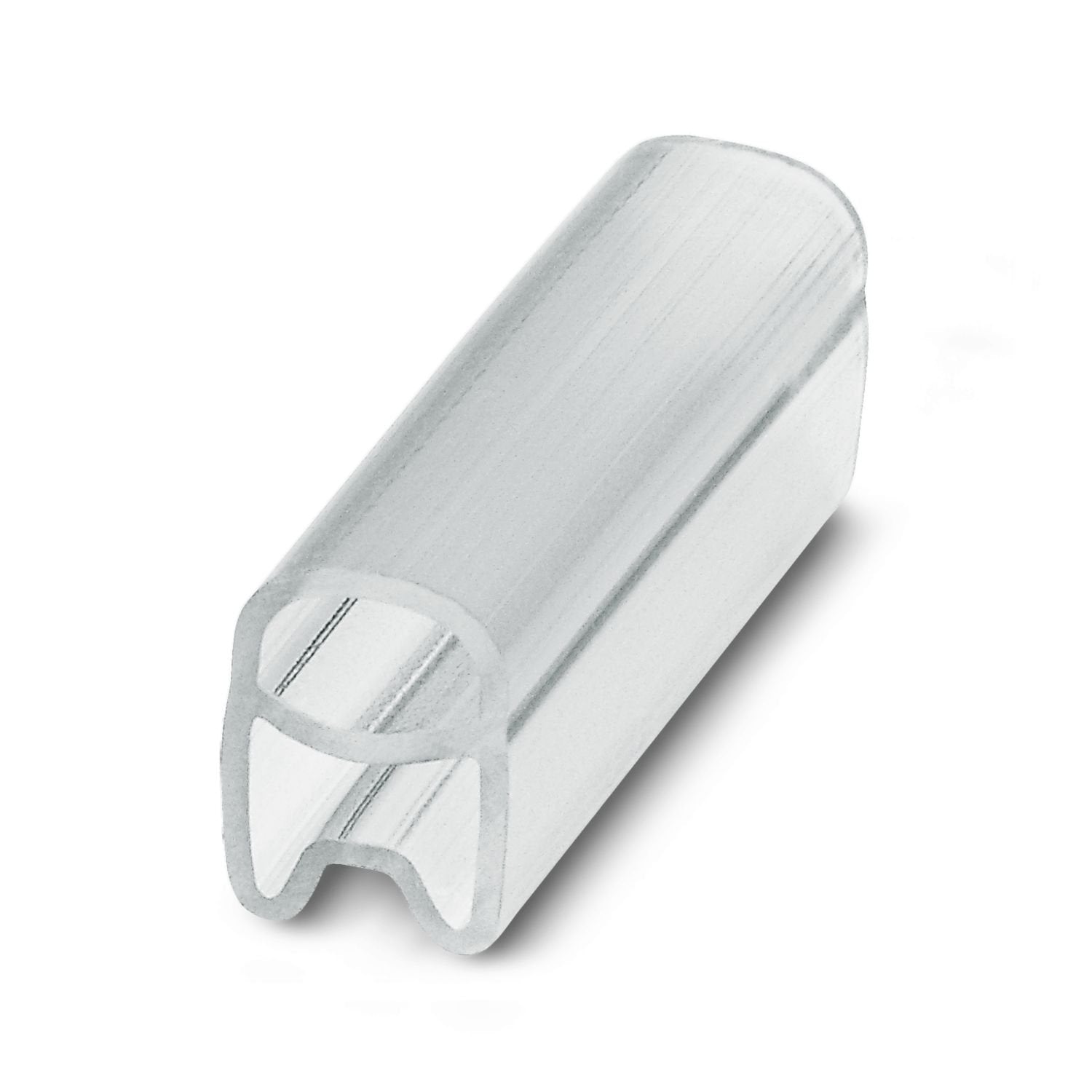 Conductor marker carrier, transparent, unmarked, cable diameter range: 1.5 ... 2.5 mm, mounting type: slide-on, text field height: 4 mm, text field width: 15 mm