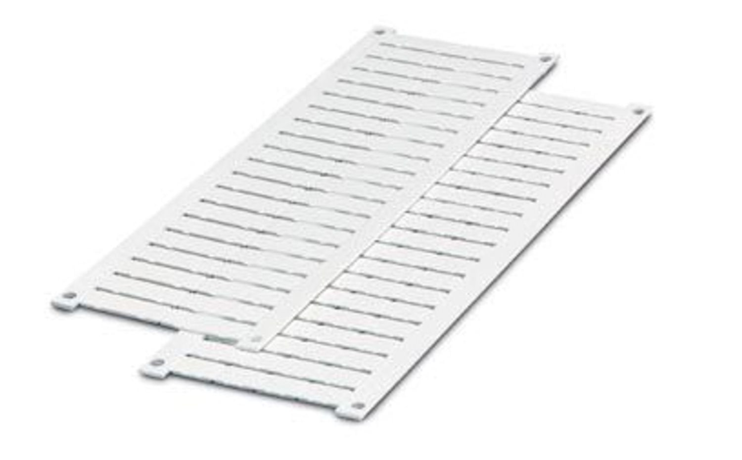 Marker sheet, for Siemens SIRIUS 3R switchgear series, 40-section, 20 strips à 2 markers, labeling with M-PEN, CMS system or BMKT labels, lettering field: 20 x 7 mm
