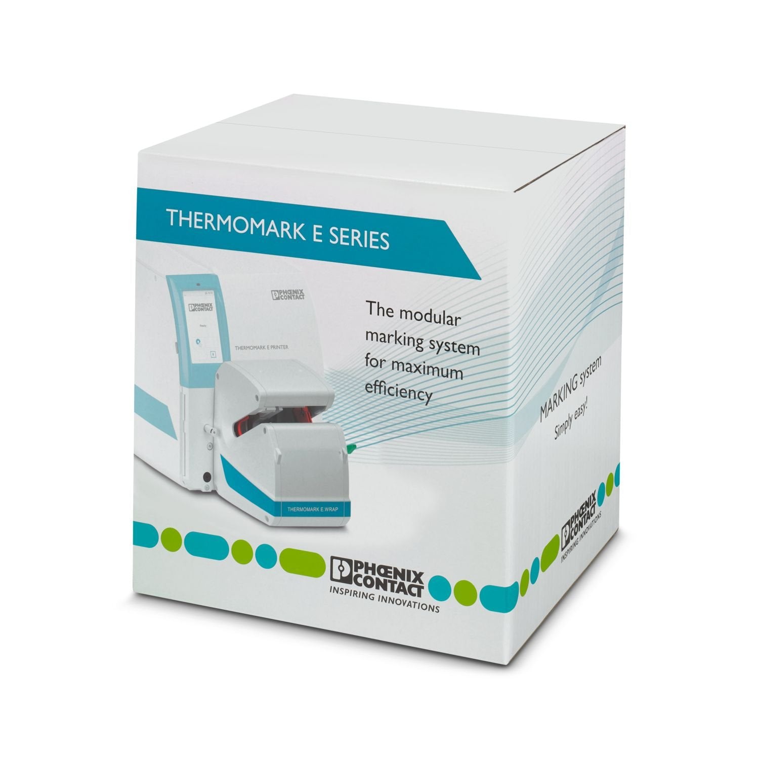 Original packaging incl. inlay for safe transportation of the THERMOMARK E.WRAP