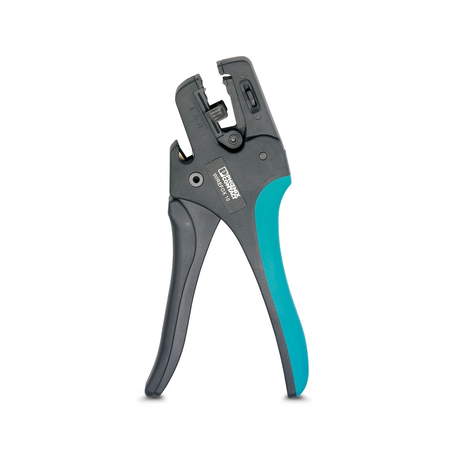 Stripping tool, for cables and conductors from 0.02 - 10 mm 2 , self-adjusting, stripping length of up to 18 mm, cutting capacity of up to 10 mm 2 stranded/1.5 mm 2 solid, replaceable stripping blade