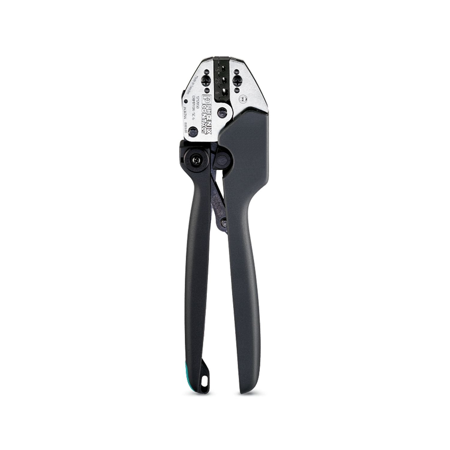Crimping pliers, for uninsulated slip-on sleeves 2.8, 4.8, and 6.3 mm, 0.5 - 6 mm 2 , B crimp