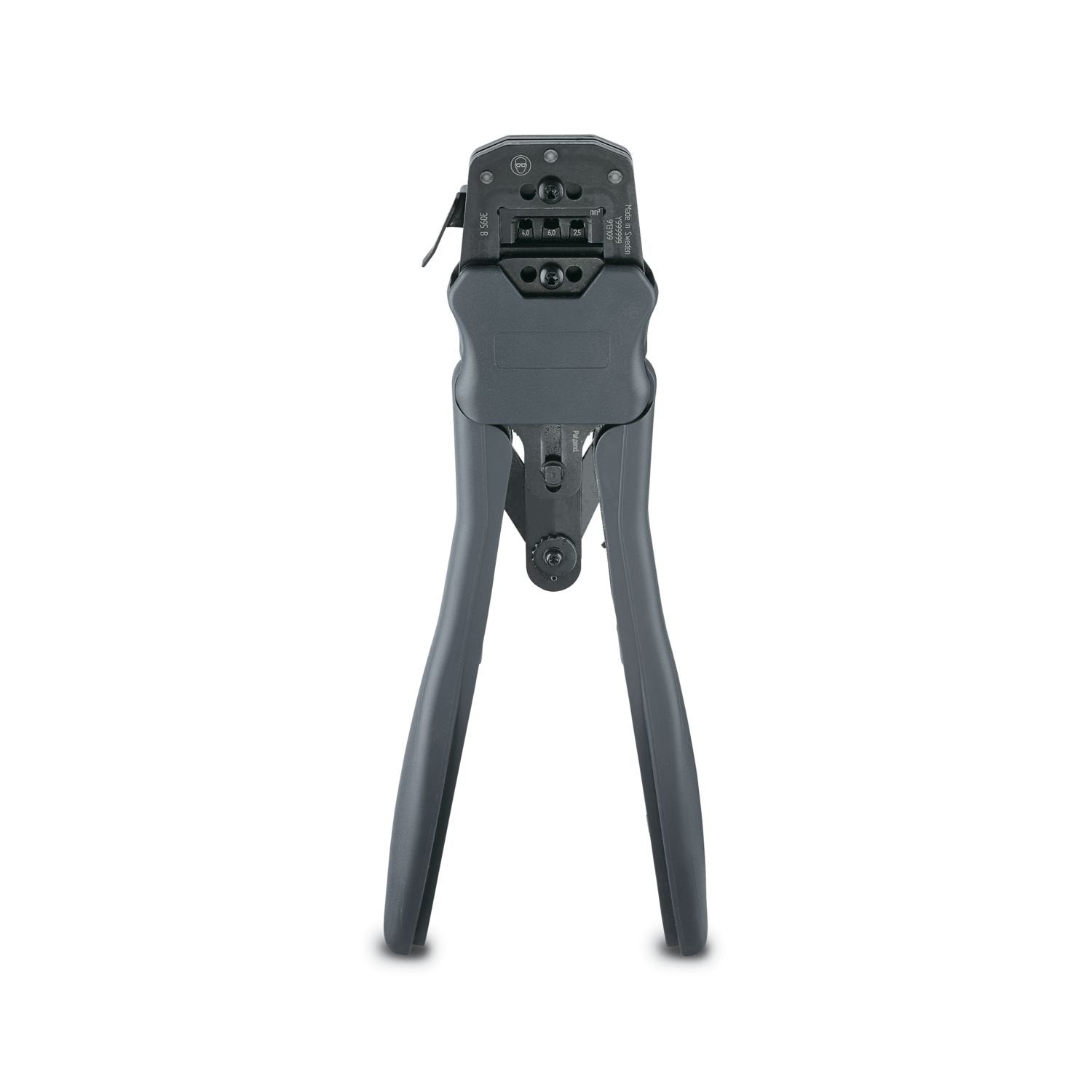 Crimping pliers, for SUNCLIX solar crimp connectors 2.5 ... 6 mm 2 , unlockable pressure lock, precise parallel crimping, lateral entry, B crimp, incl. positioning tool