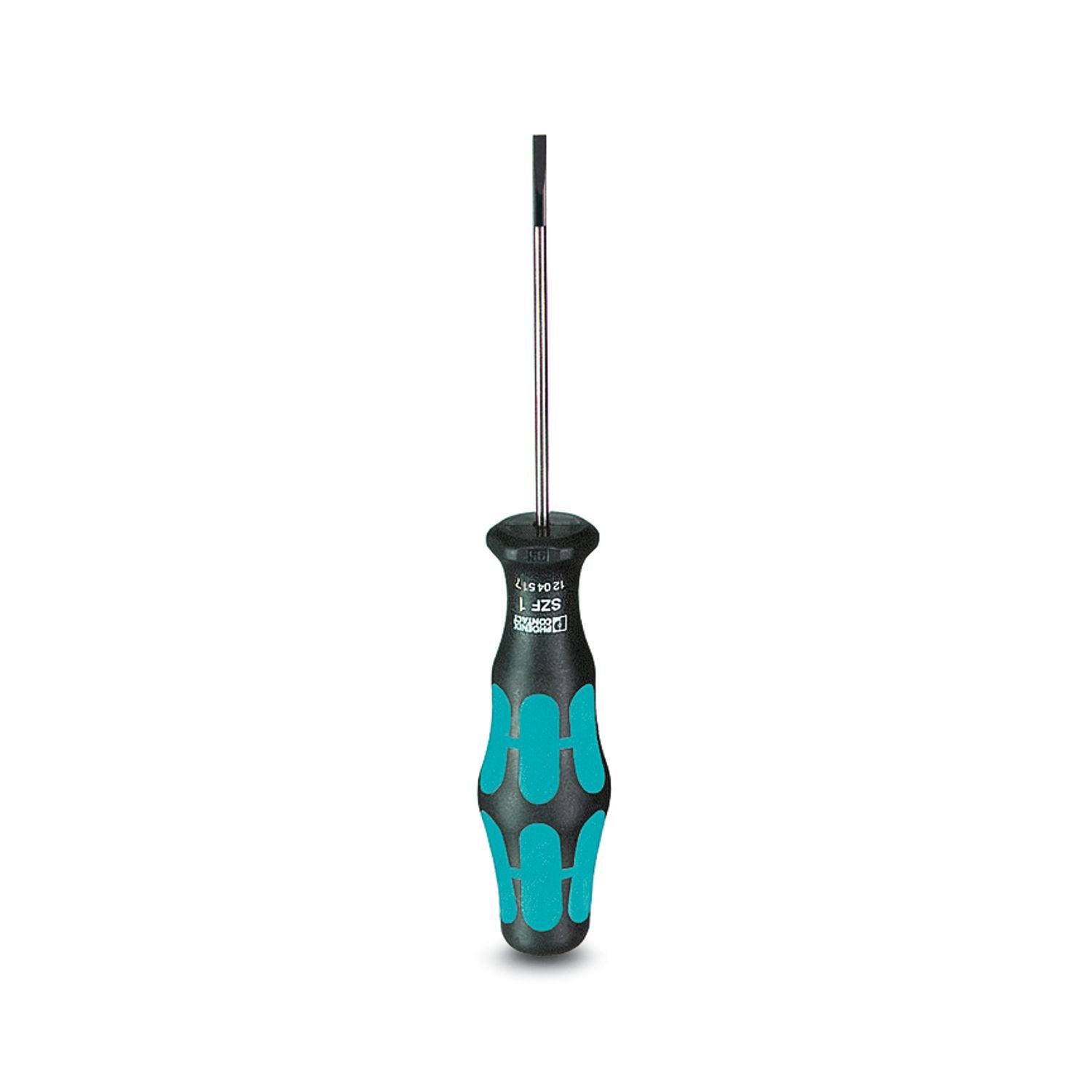 Actuation tool, for ST terminal blocks, also suitable for use as a bladed screwdriver, size: 0.6 x 3.5 x 100 mm, 2-component grip, with non-slip grip