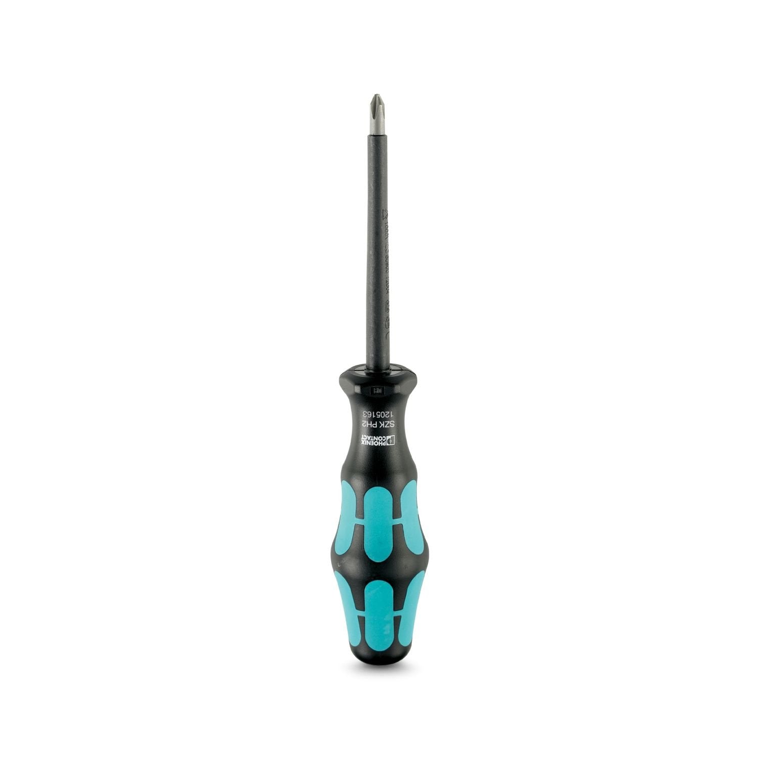 Screwdriver, PH crosshead, VDE insulated, size: PH 2 x 100 mm, 2-component grip, with non-slip grip