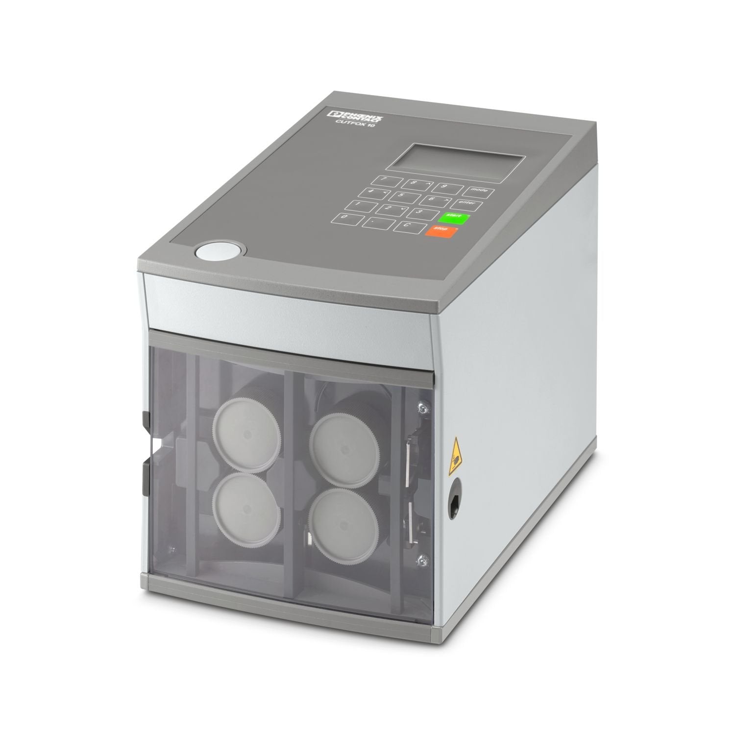 Automatic cutting device for cables, litz wires, and shrink sleeves, for 100 ... 240 V mains voltage