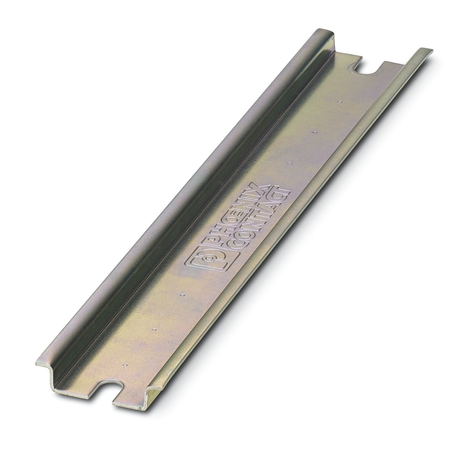 DIN rail, unperforated, Suitable for PxC polyester terminal boxes, material: Steel, galvanized, passivated with a thick layer, color: silver-colored