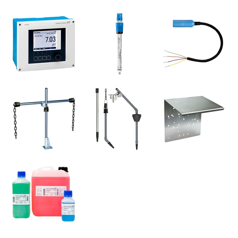 pH glass sensor measuring point for wastewater applications