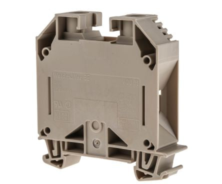 Weidmüller 1020500000 WDU Series Feed Through Terminal Block Brown, 35mm², 1-Level, Screw, ATEX