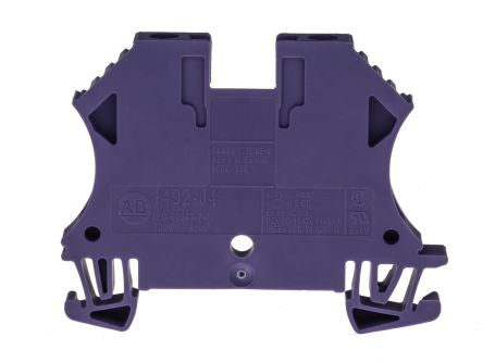 Allen Bradley 1492 Series Screw Terminal, 2-Way, 10AWG, 26 AWG Wire, 35A Screw Cage