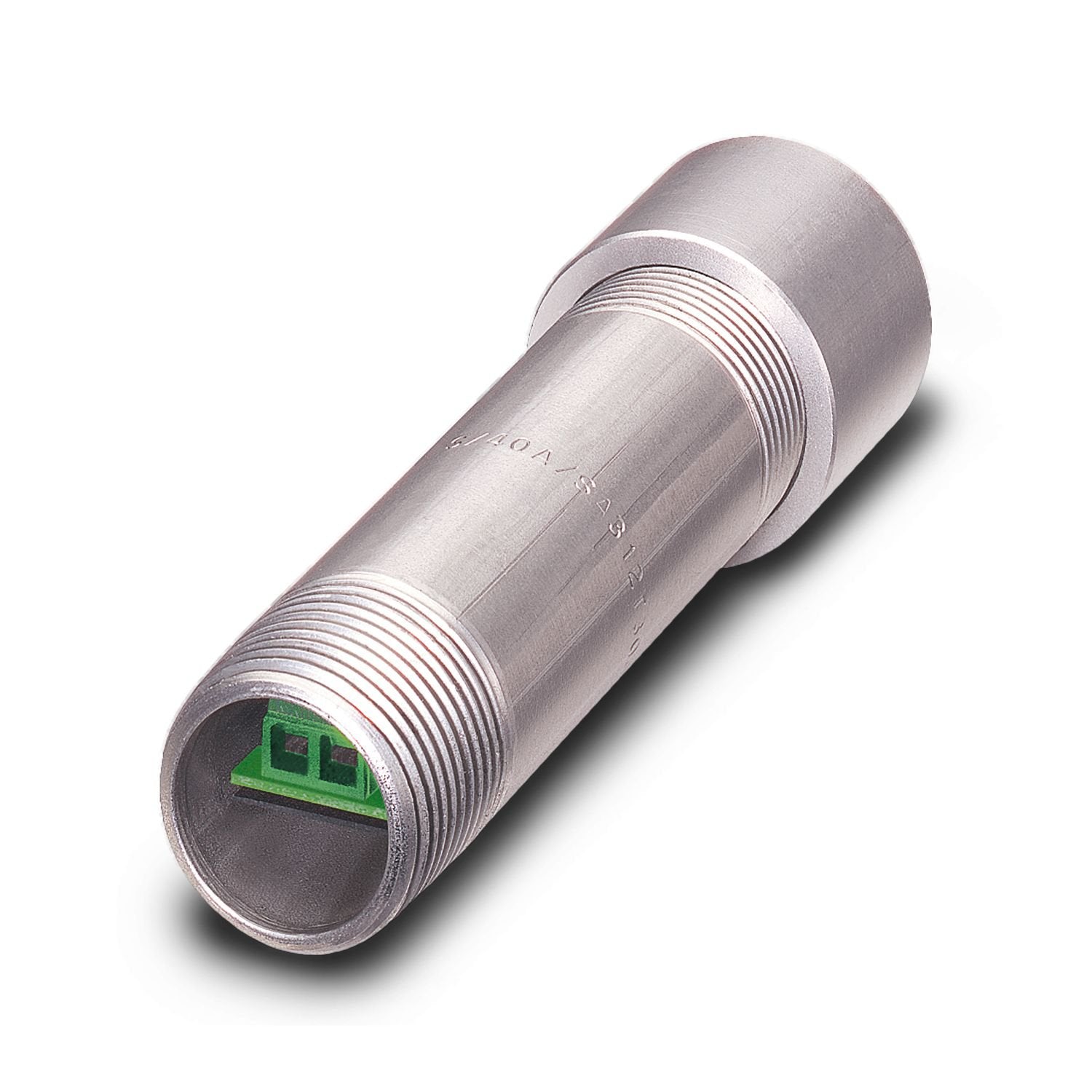 Screw on module for conduit systems, with two conductor protection for a 2-core floating signal circuit. Design: 24 V DC