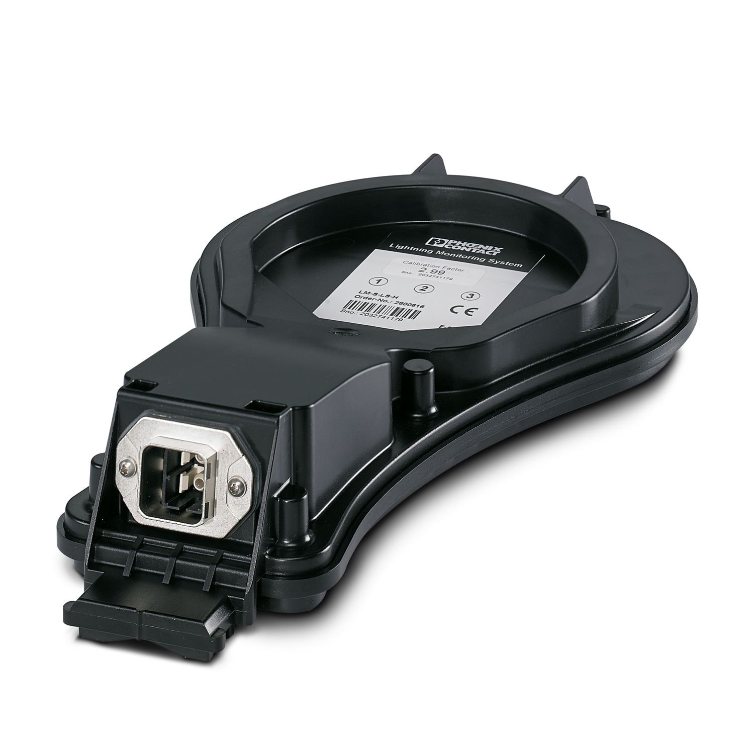 Optical lightning sensor for the live monitoring system for the continuous detection and evaluation of lightning strikes. IP67 protection.