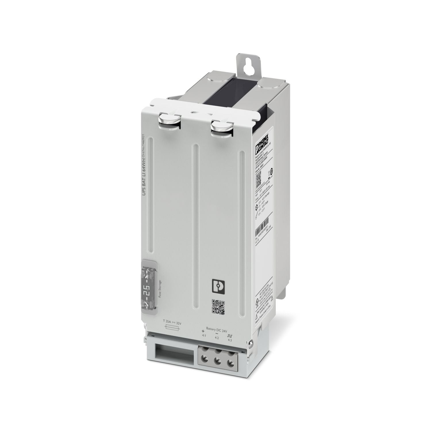 Battery module (device with battery), Lithium-Ion (LiFePO 4 ), 24 V DC, 64 Wh