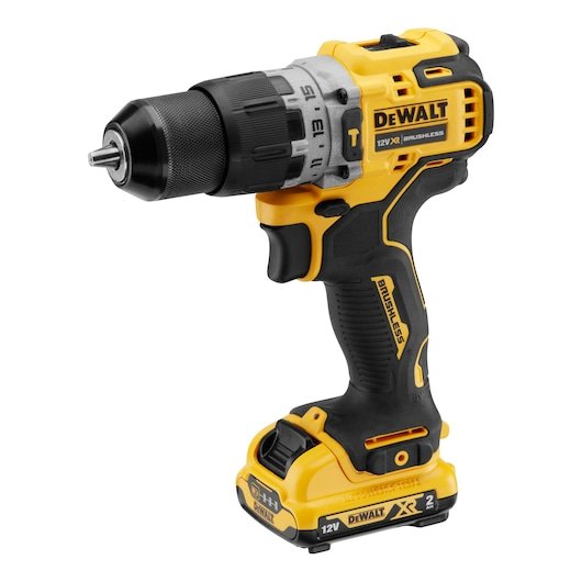 12V XR Brushless Hammer Drill Driver - 2 X 2Ah Batteries