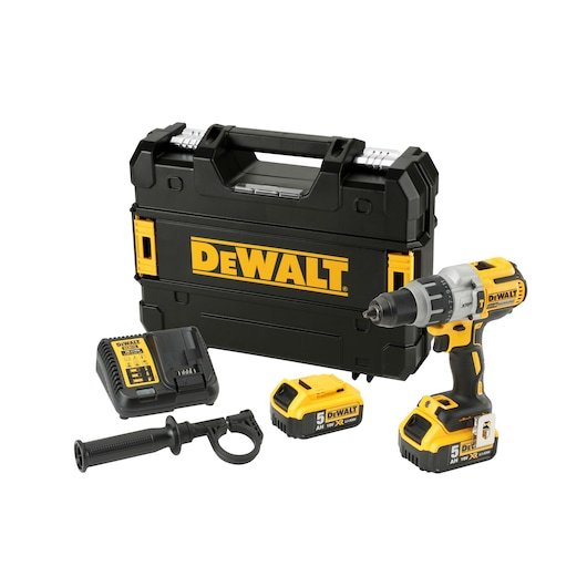 18V XR Brushless Premium Hammer Drill Driver - 2 X 5Ah Batteries