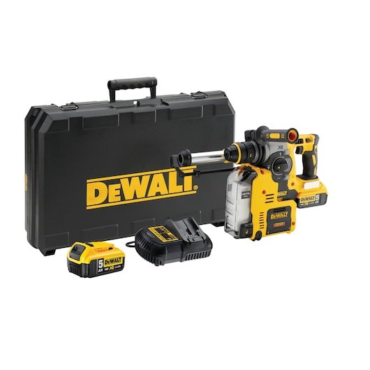18V XR Brushless SDS Hammer Drill Integrated Extraction (2 X 5 Ah) (24 mm)