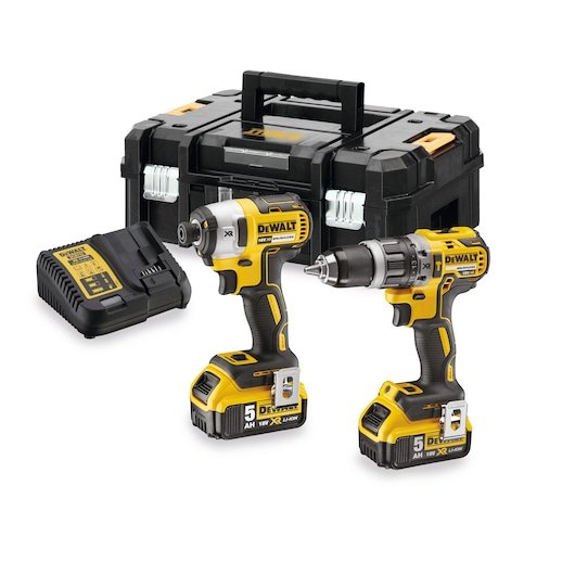18V XR Brushless Twin Kit - 2 X 5Ah