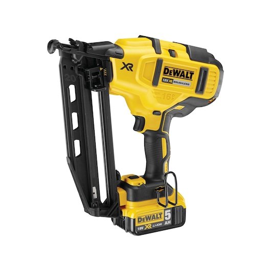 18V XR Brushless Second Fix Nailer (2 X 5 Ah) (16 Gauge)