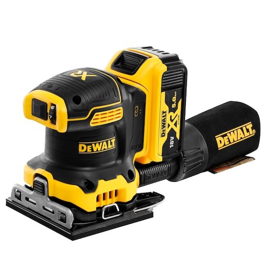 18V XR Brushless 1/4 Sheet Palm Sander (2 x 5 Ah)
