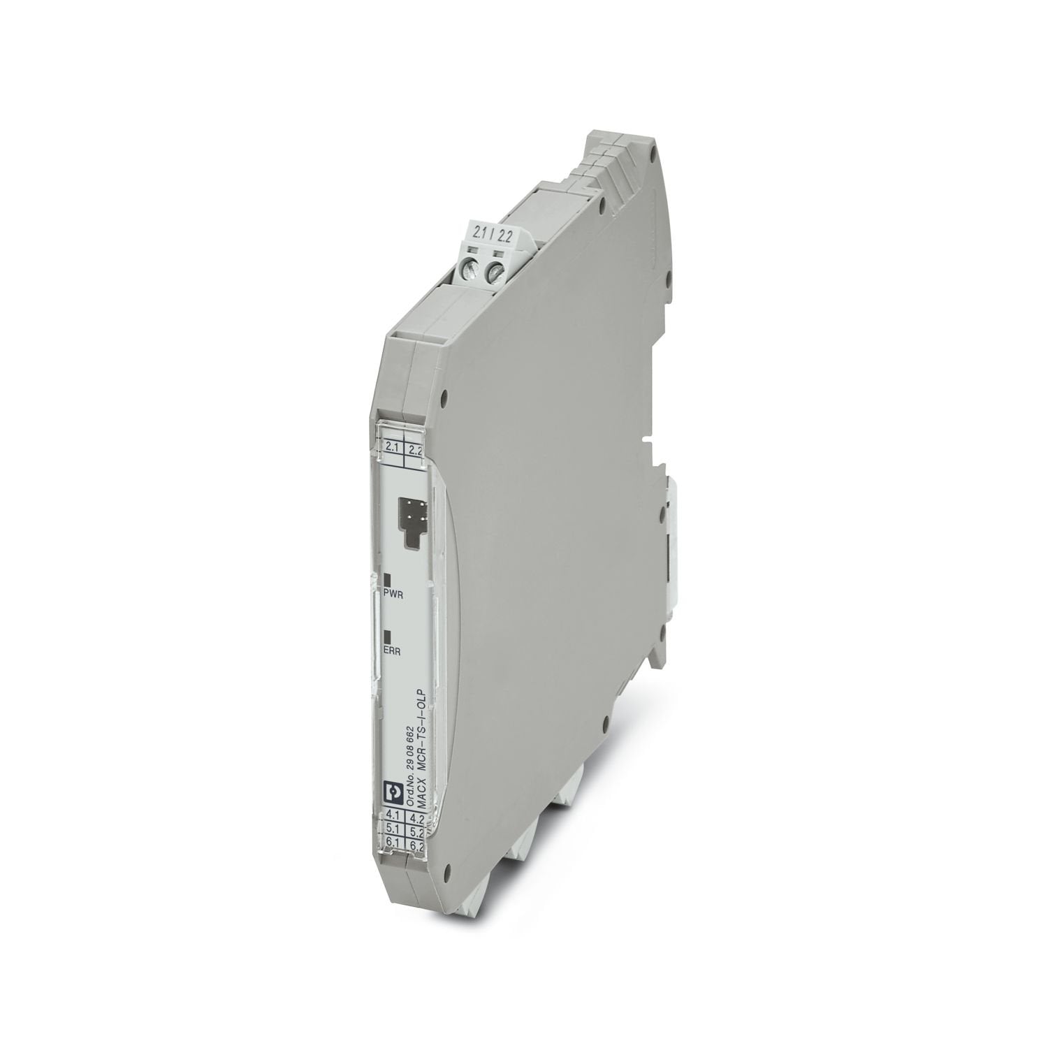 Output loop-powered temperature transducer for transmitting up to 2 sensor signals from RTD and TC sensors, as well as from resistance and voltage sensors via 4 mA ... 20 mA. HART, Signal conditioners with SIL functional safety, Standard configuration, Safety Integrity Level (SIL, IEC 61508): 2, Systematic Capability: 3, Screw connection