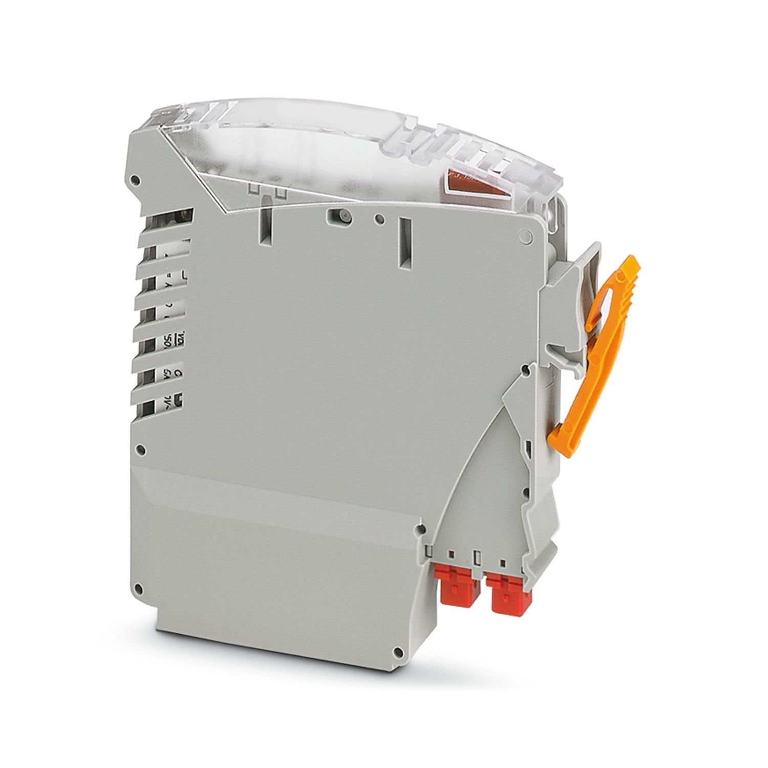 Relay module for VIP I/O-Marshalling base elements. For the electrically isolated coupling of 24 V DC field devices to digital inputs. Integrated fuse and fuse failure indication.