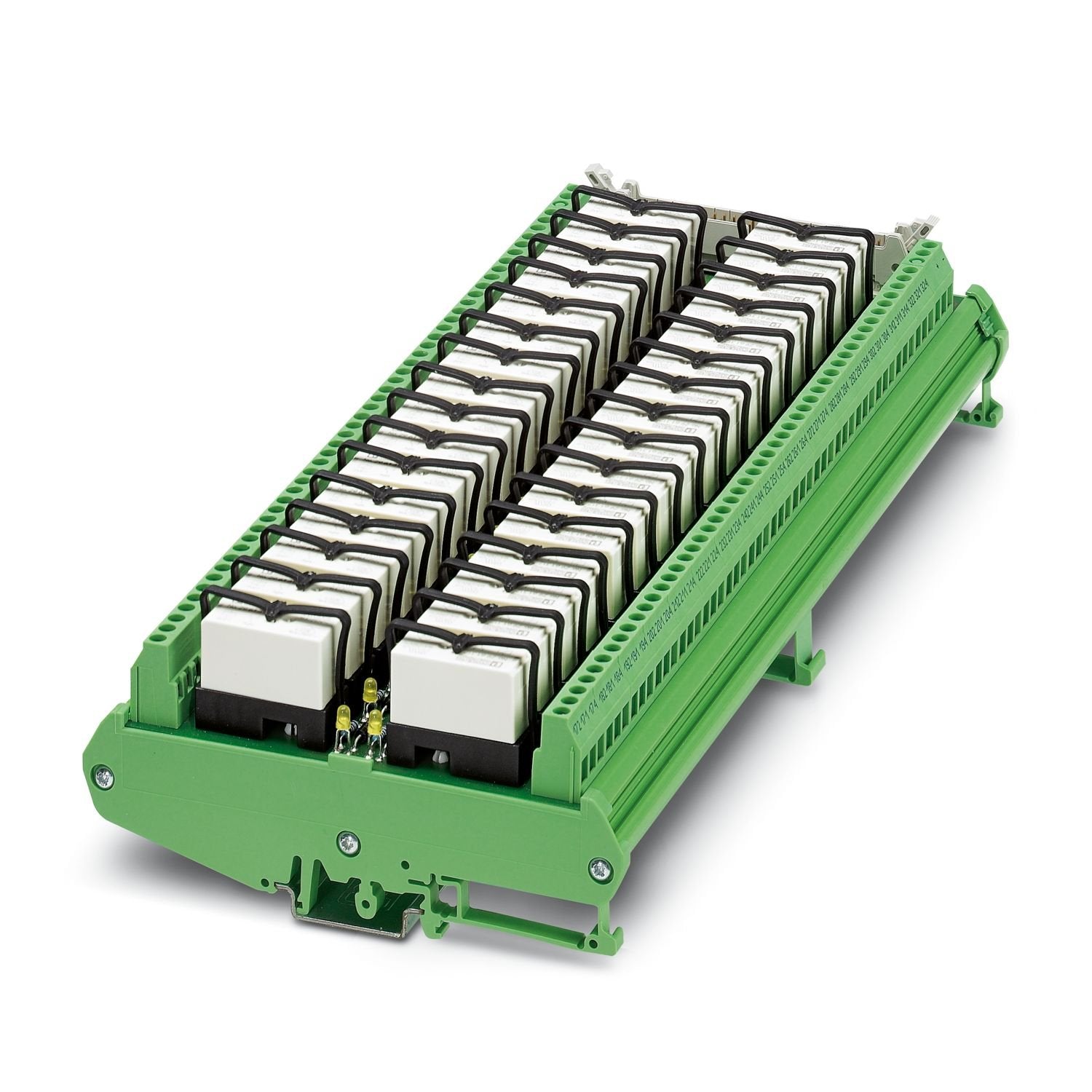 VARIOFACE output module, with 32 miniature relays, 1 changeover contact, plugged, for 24 V DC (including relays)
