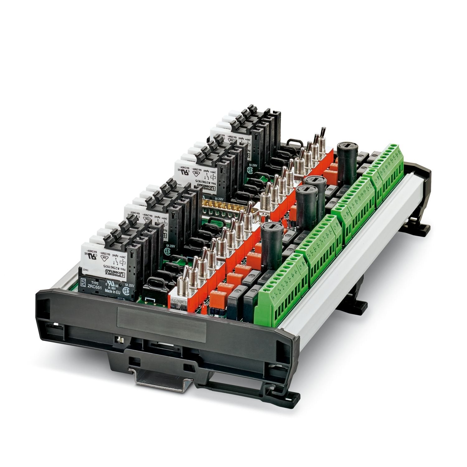 VARIOFACE 16-channel module intended for use with Honeywell® Experion C300 24 V digital IOTA, right-hand version, 3 A, 120 V, conformal coating, intermarshalling