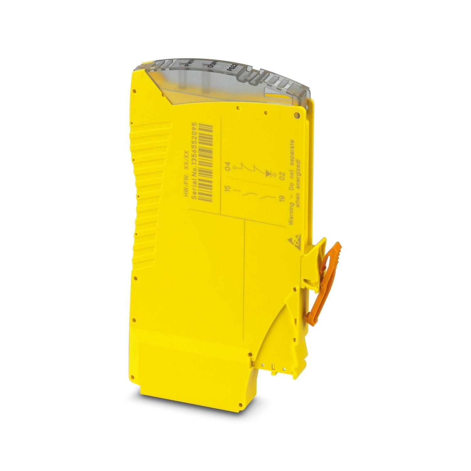Plug-in SIL coupling relay as an input/output accessory for VIP base module, SIL 3 high- and low-demand applications, safe-state-off, couples digital output signals to the periphery, one enabling current path, one confirmation current path, test pulse filter