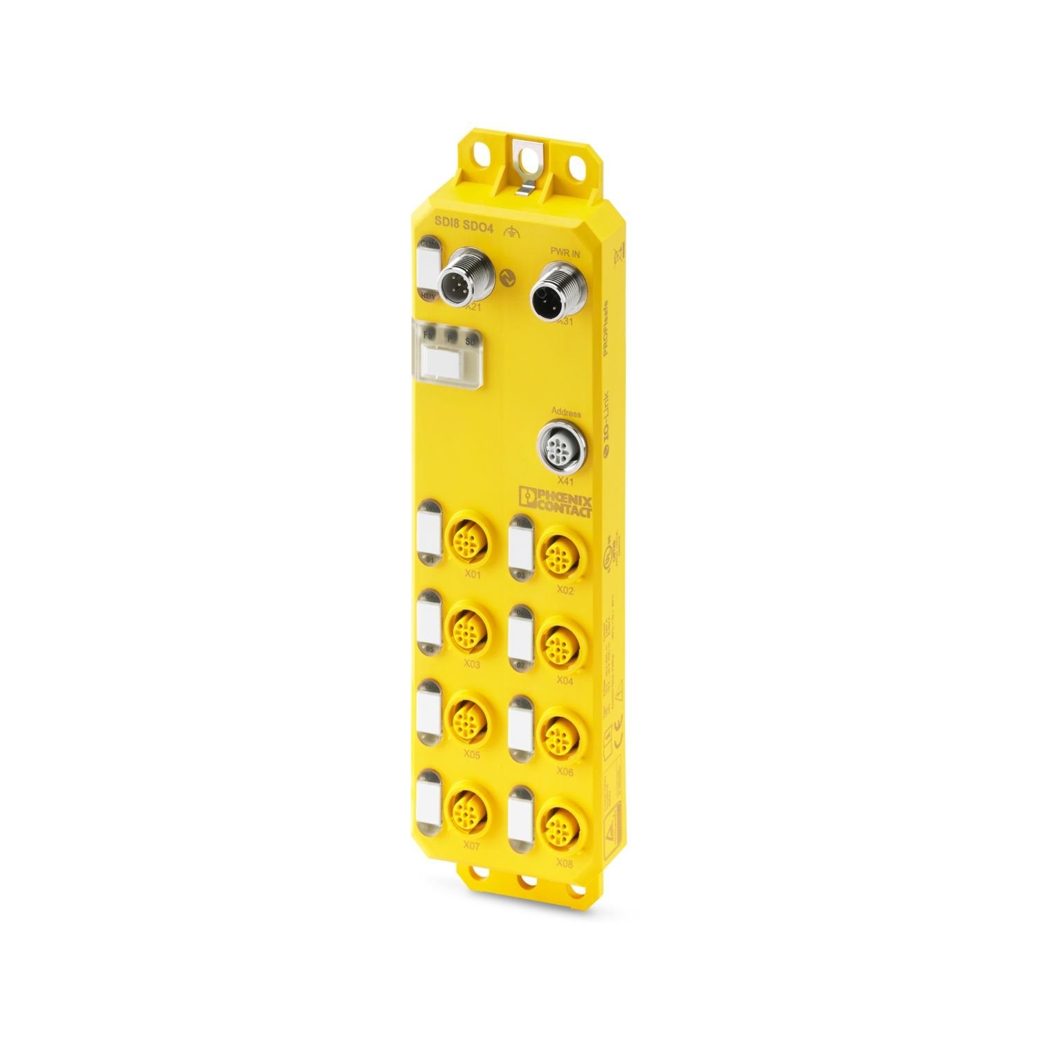 Axioline E-safety module, 4 safe digital inputs for 2-channel assignment, 8 safe digital inputs for 1-channel assignment, 4 safe digital +/-switching outputs, IO-Link interface, IP65/IP67 degree of protection, for PROFIsafe systems
