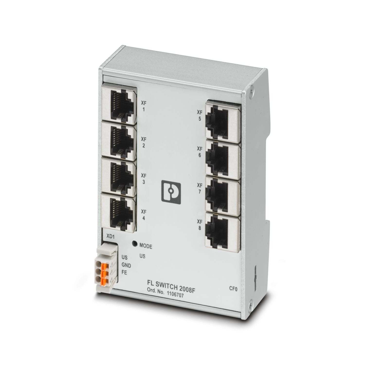 Managed Switch 2000 series, 8 RJ45 ports 10/100 Mbps, degree of protection: IP30, Ambient temperature (operation): 0 °C ... 60 °C, Supply voltage range: 18 V DC ... 32 V DC, PROFINET Conformance Class A, Development process certified in accordance with IEC 62443-4-1, Compatible with IEC 62443-4-2