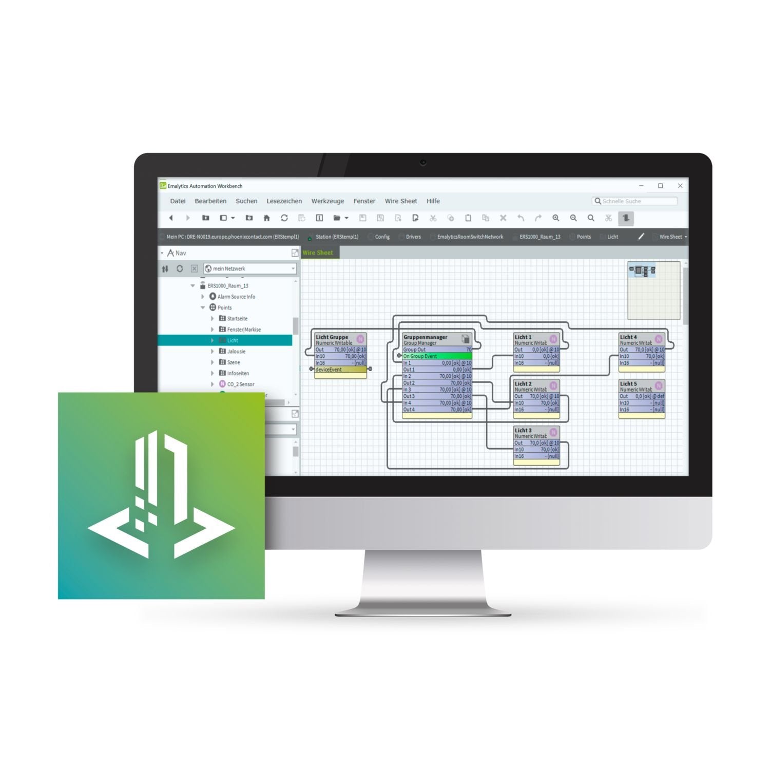 Emalytics Controller license to integrate 1250 data points (separate maintenance license required)