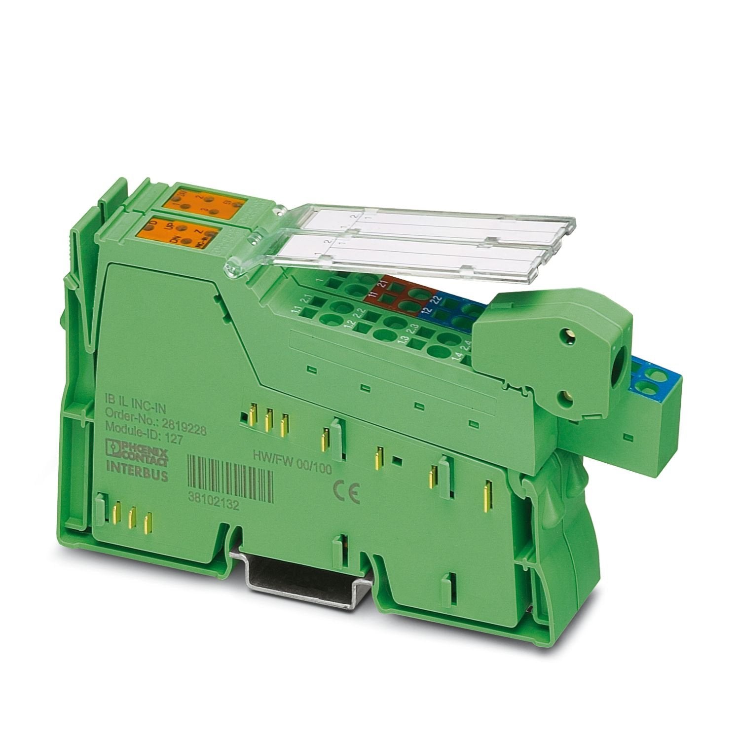 Inline, Position detection terminal, Incremental encoder input: 1, symmetrical encoders according to EIA-422 and asymmetrical encoders, Digital inputs: 3, 24 V DC, Digital outputs: 1, 0.5 A, transmission speed in the local bus: 500 kbps, degree of protection: IP20, including Inline connectors and marking fields