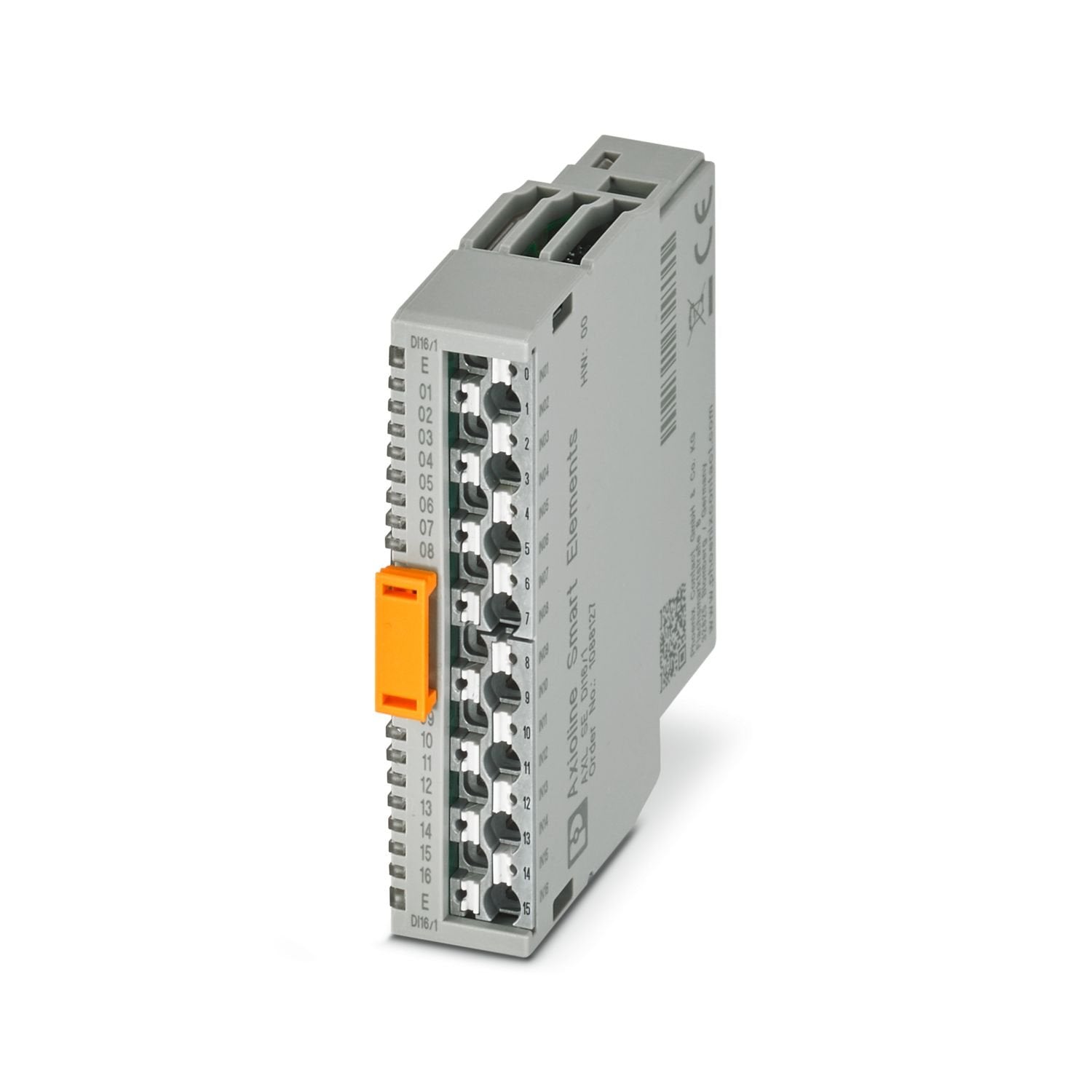 Axioline Smart Elements, Digital input module, Digital inputs: 16, 24 V DC, connection technology: 1-conductor, degree of protection: IP20
