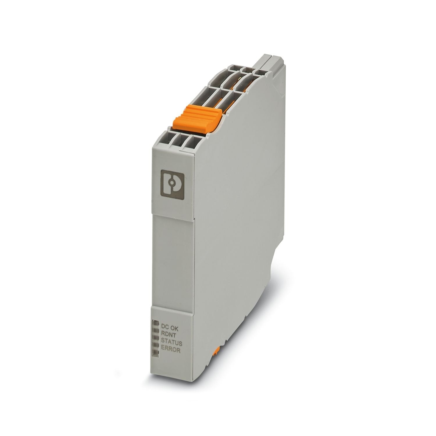 Axioline P redundant power supply plug for the PROFIBUS PA power supply base. Provides 500 mA @ 28 V DC to Fieldbus couplers along the trunk.