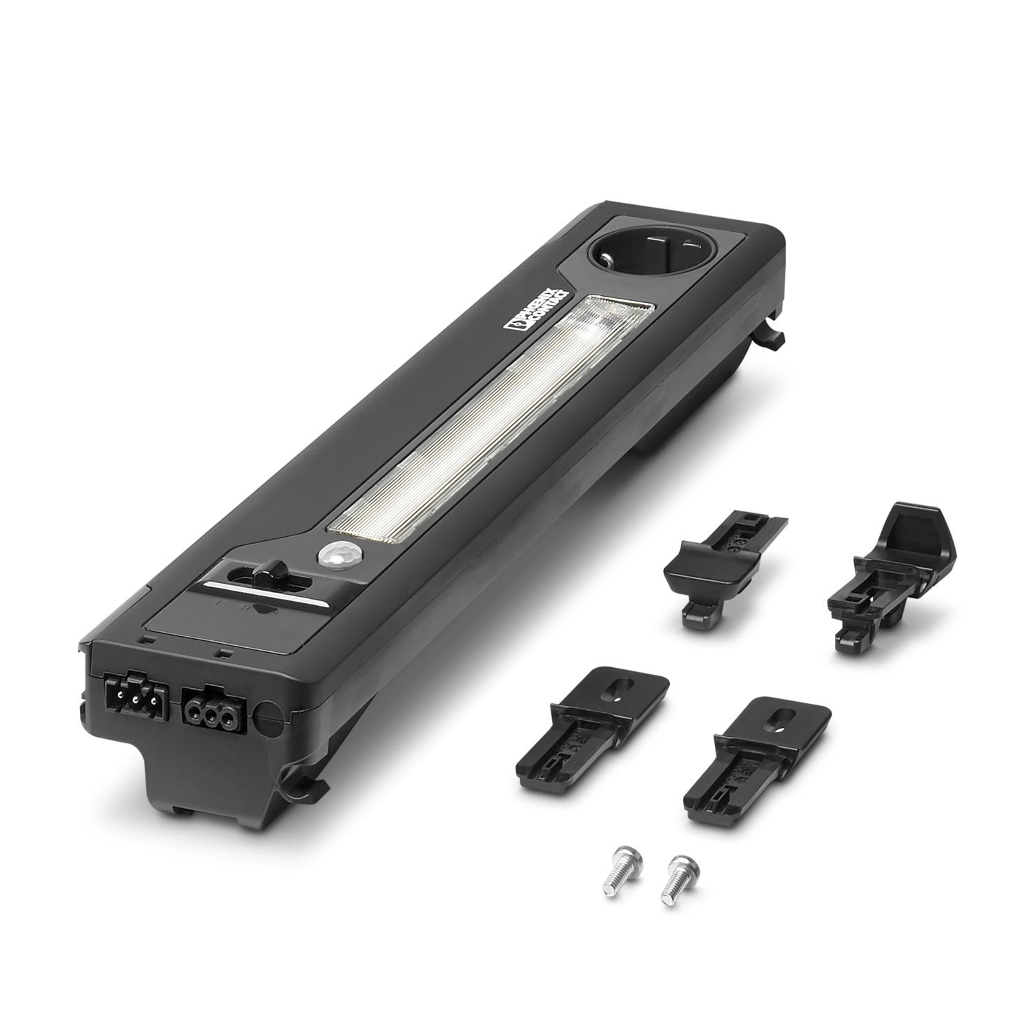 LED enclosure light, AC wide range input, color temperature 5000 K, with motion detector, type F socket (Schuko)