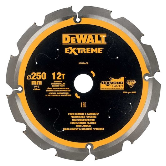 EXTREME 250mm x 30mm 12T PCD Multi Material Circular Saw Blade
