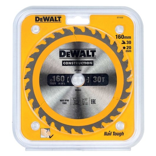 Circ Saw Blade Portable General Purpose 160x20mm 30T (AC)