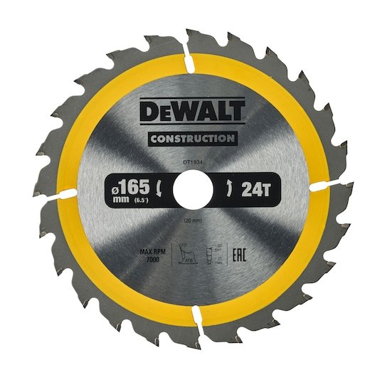 Construction Circular Saw Blade Corded - Framing 152mm 24T