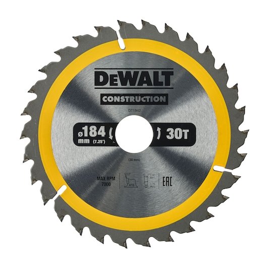 Circ Saw Blade Portable General Purpose 184x30mm 30T (AC)