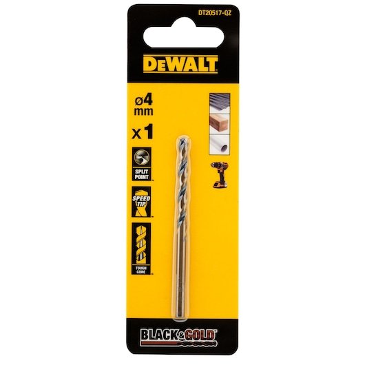 4MM BLACK GOLD HSS DRILL BIT