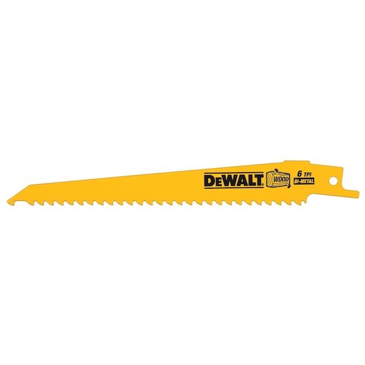152mm 6 TPI (Wood) Bi-Metal Recip Blade (5 Pack)