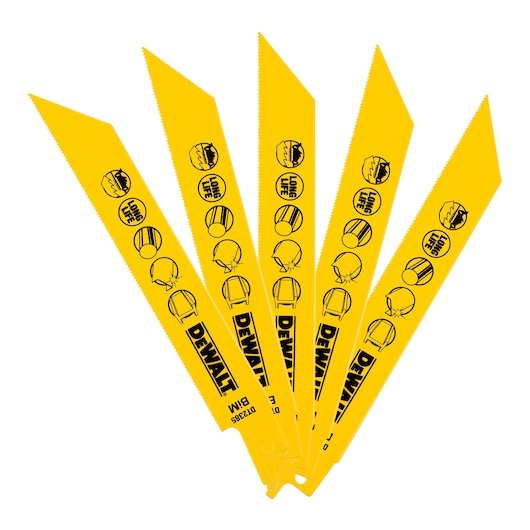 152mm 24 TPI (Metal) Bi-Metal Recip Blade (5 Pack)