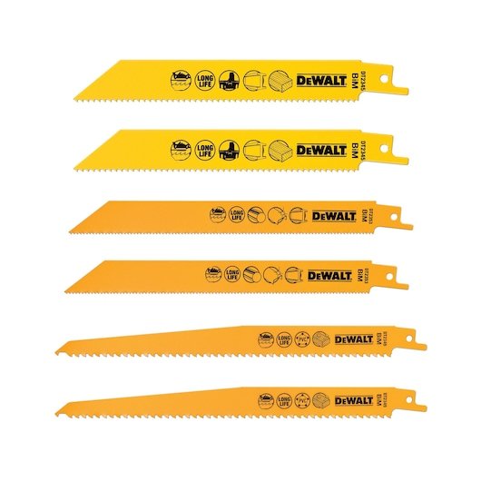 Bi-Metal Recip Blade Set (Mixed) + Storage Case (6 Pack)