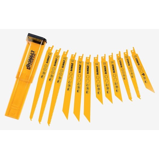 Bi-Metal Recip Blade Set (Mixed) + Storage Case (12 Pack)